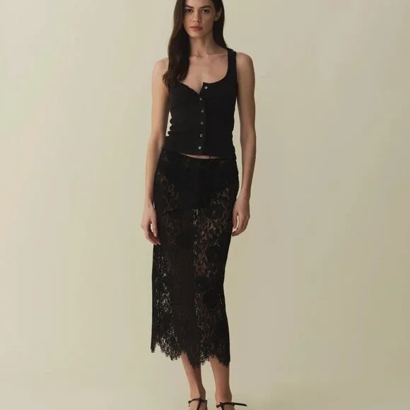 Doen Dresses & Skirts - Doen Nandi Skirt in Daffodil Black